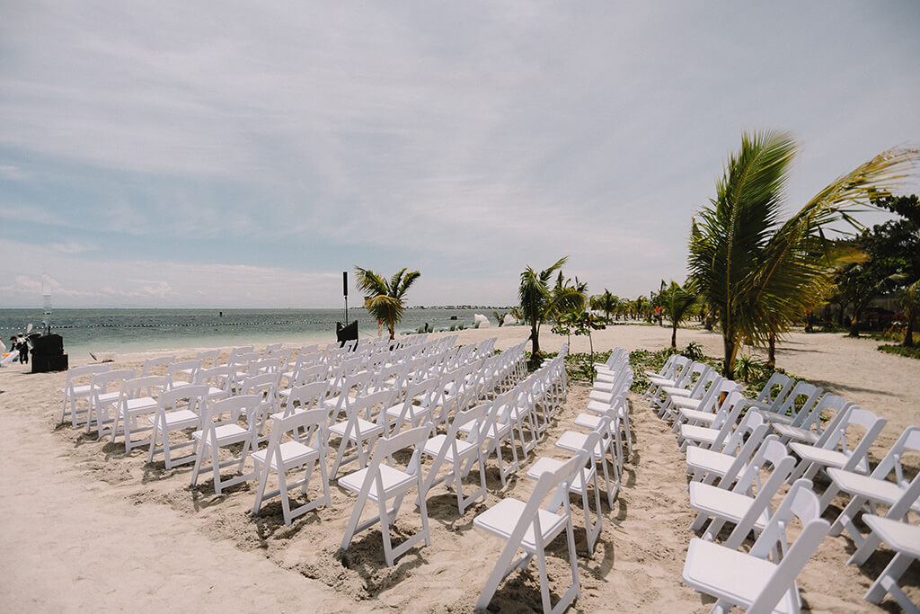 Beach Front Area, an outdoor event space at Solea.
