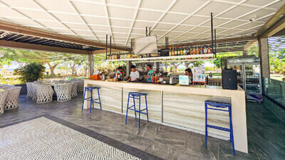 Sandy Point beach bar and grill.