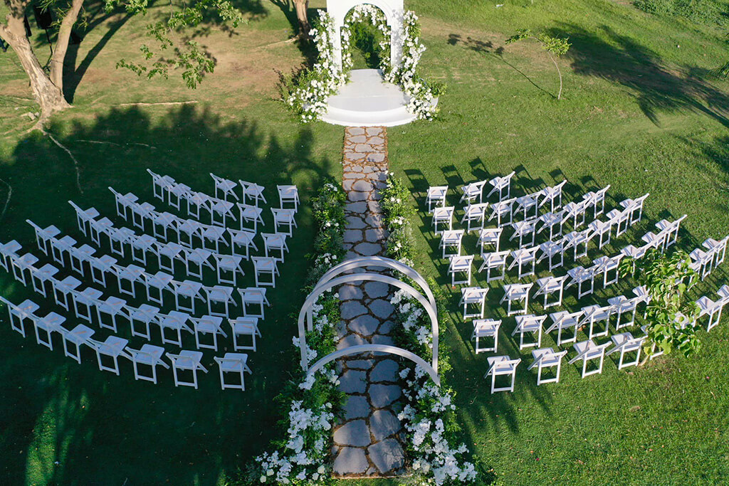 Solea Garden, outdoor event space.
